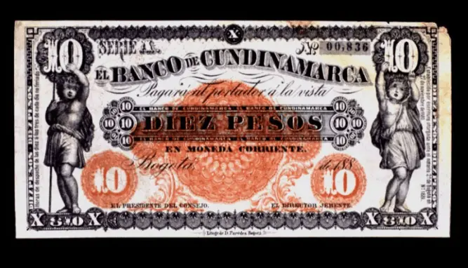 comprar billetes antiguos cundinamarca