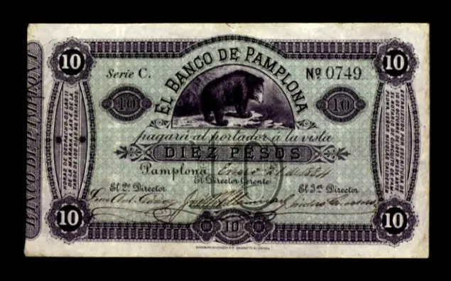 billetes antiguos de colombia bancos privados