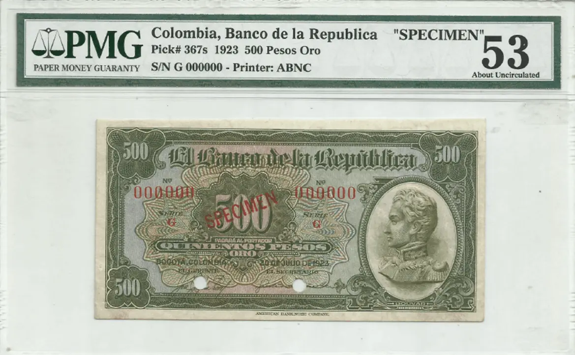 comprar billete antiguo de colombia