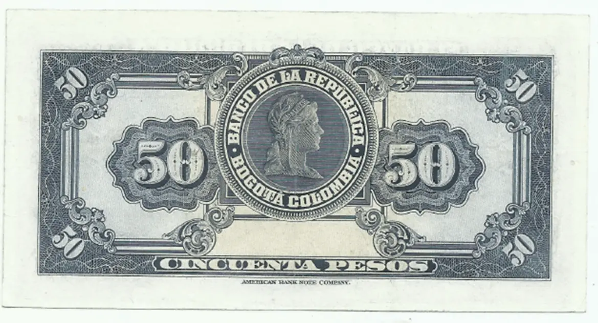 comprar billetes colombia en venta 50 pesos