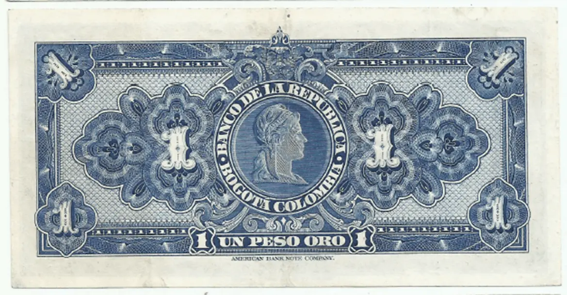 comprar billetes colombia en venta 1 peso oro
