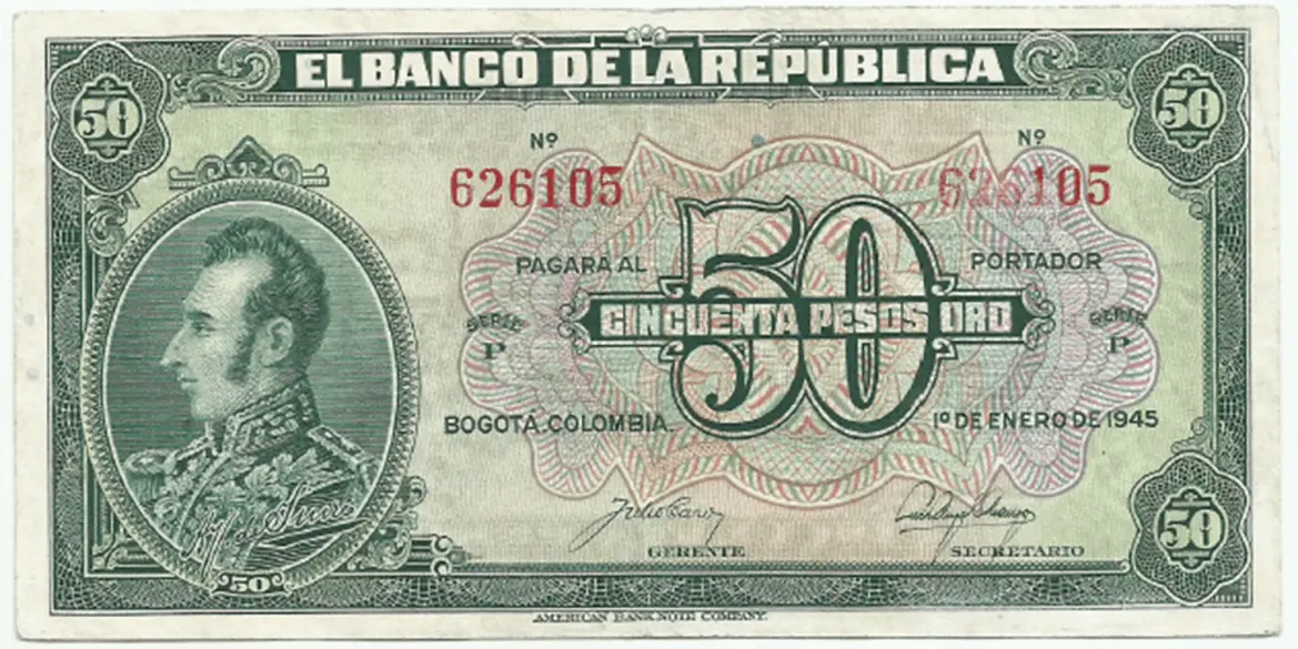 comprar billetes antiguos en venta 50 pesos