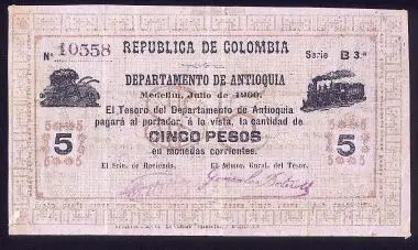 billetes antiguos de colombia