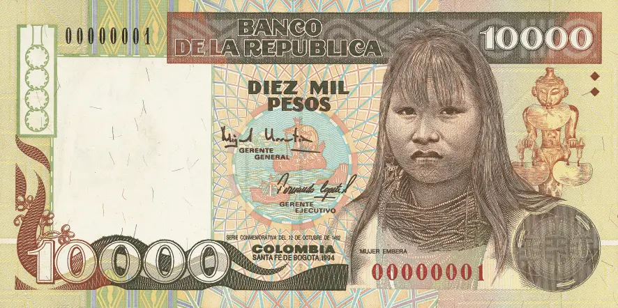 billetes antiguos de colombia, coleccion de billetes colombia, notafilia colombia