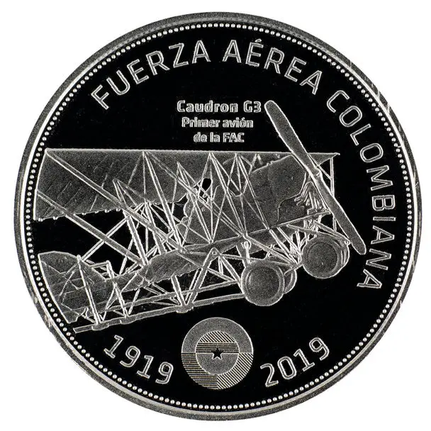 monedas fuerza aerea colombiana