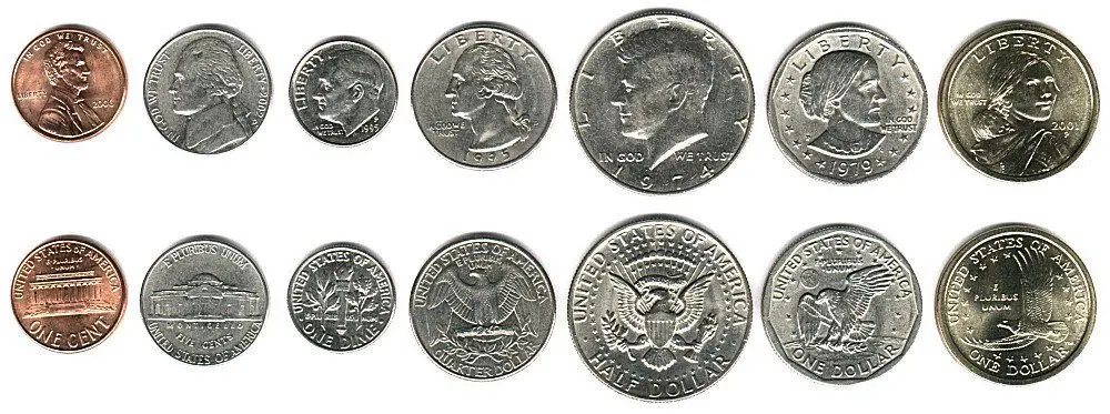 monedas de dolar americano coleccion colombia